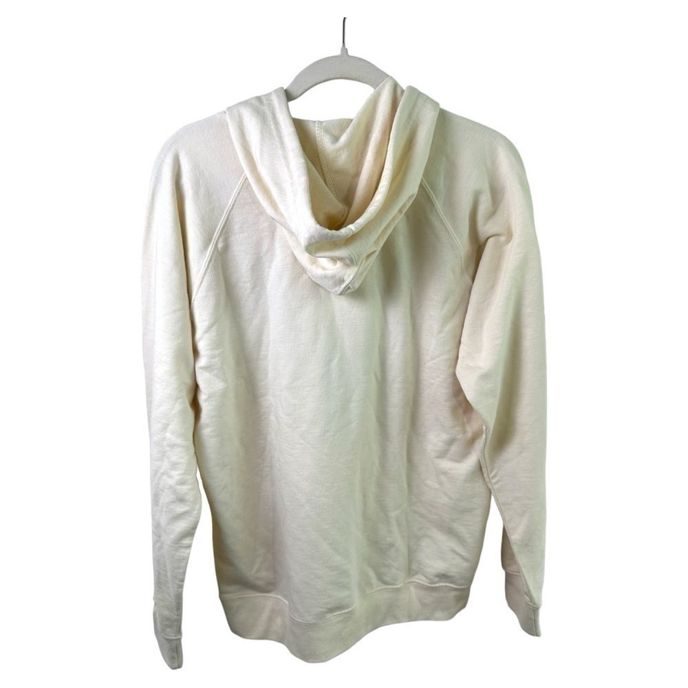 The Barbell Cartel Sweatshirt Womens XS Hoodie Big Logo Weightlifting Gym Beige - Picture 2 of 6